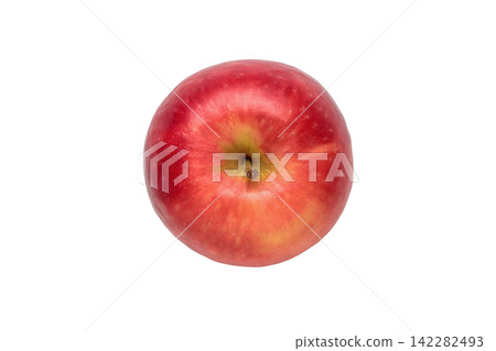 A PNG image of a single New Zealand Crips Pink apple, cut out and photographed from directly above. A PNG image of a single New Zealand Crips Pink apple, cut out and photographed from directly above. 142282493