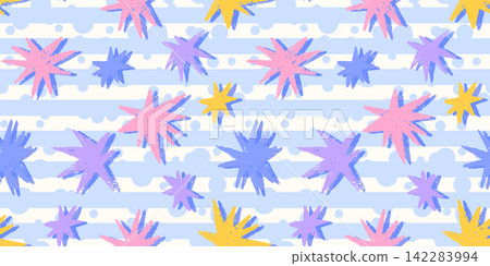 Stripe corn paper and straight pattern line with circus background marquee. Seamless strip wallpaper and design awning fabric with star classic texture. Diamond vector vertical and backdrop. Stripe corn paper and straight pattern line with circus background marquee. Seamless strip wallpaper and design awning fabric with star classic texture. Diamond vector vertical and backdrop. 142283994