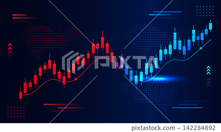 Bullish Market and Digital Finance Concept Bullish Market and Digital Finance Concept 142284892