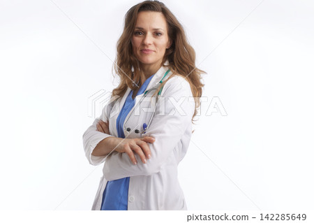 Expert Doctor with Confident Arms Crossed Expert Doctor with Confident Arms Crossed 142285649