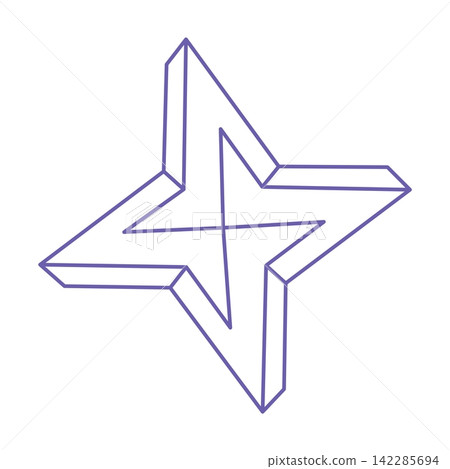 Impossible shapes. Sacred geometry figures. Optical illusion. Abstract eternal geometric object. Impossible endless outline. Line art. Optical art. Impossible geometry shape on a white background. Impossible shapes. Sacred geometry figures. Optical illusion. Abstract eternal geometric object. Impossible endless outline. Line art. Optical art. Impossible geometry shape on a white background. 142285694