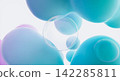 Abstract 3d background with colorful geometric spheres and soap bubbles. 142285811