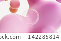 Abstract 3d background with colorful geometric spheres and soap bubbles. 142285814