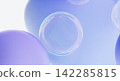 Abstract 3d background with colorful geometric spheres and soap bubbles. 142285815