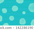 Background illustration with blue stripes and polka dots. 142286190