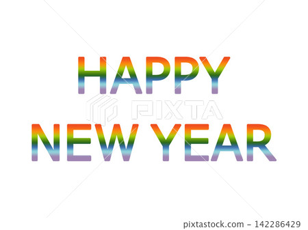裝飾文字：新年快樂 142286429