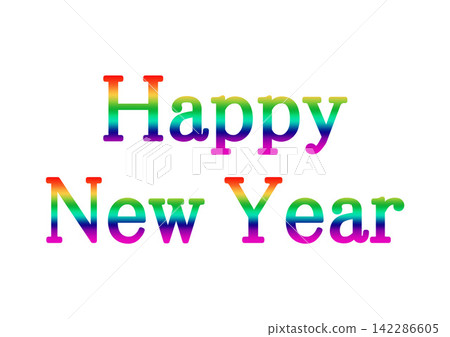 裝飾文字：新年快樂 142286605