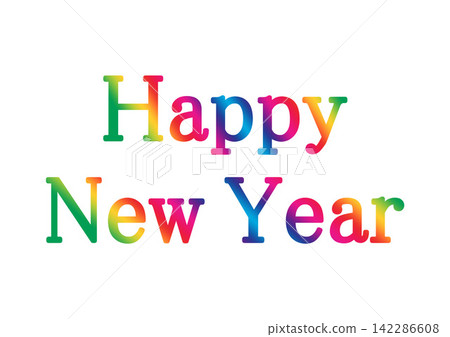 裝飾文字：新年快樂 142286608