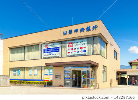Banks in front of Fujikyu Kawaguchiko Station 142287166