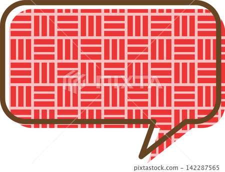 Individual speech bubble icons with patterns Individual speech bubble icons with patterns 142287565