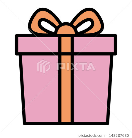 Illustration of a red and light blue gift box Illustration of a red and light blue gift box 142287680