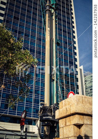 A street view of Tel Aviv A street view of Tel Aviv 142287938
