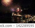 Atami sea fireworks display 142289595