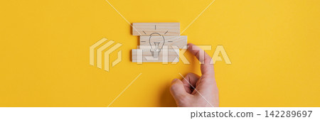 Conceptual image of vision and idea Conceptual image of vision and idea 142289697