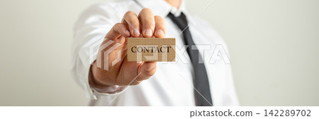 Contact business card Contact business card 142289702