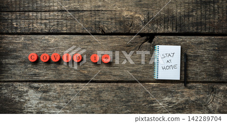 Coronavirus outbreak warning to stay at home Coronavirus outbreak warning to stay at home 142289704