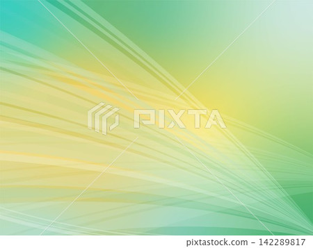 A dynamic abstract background featuring expansive green and yellow tones. 142289817