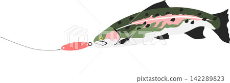 Fishing illustration Fishing illustration 142289823