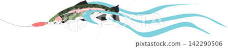 Fishing illustration Fishing illustration 142290506