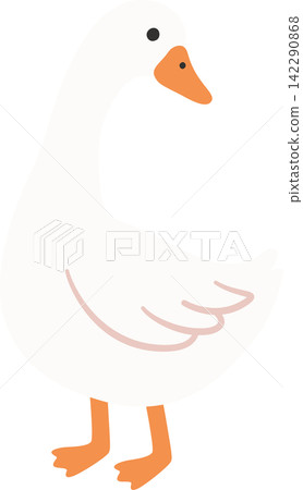 Playful white geese with soft pink bows on a blush gingham seamless pattern, whimsical spring artwork for Easter celebrations, cottage core fabric, gift wrap, stationery, apparel and home decoration Playful white geese with soft pink bows on a blush gingham seamless pattern, whimsical spring artwork for Easter celebrations, cottage core fabric, gift wrap, stationery, apparel and home decoration 142290868