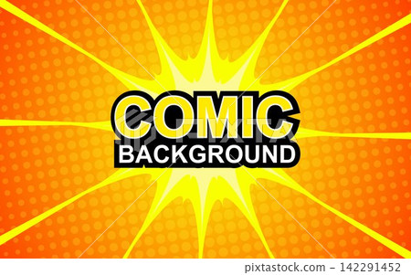 comic book background. Modern creative pop art halftone style background comic book background. Modern creative pop art halftone style background 142291452