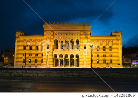National and University Library of Sarajevo, Bosnia and Herzegovina in Sarajevo National and University Library of Sarajevo, Bosnia and Herzegovina in Sarajevo 142291869