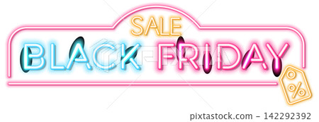 Black Friday Sale Neon Signboard Black Friday Sale Neon Signboard 142292392
