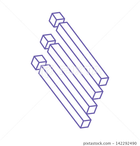 Illusion shapes. 3d geometry objects. Optical illusion figures. Sacred geometry logo in trendy 2022 Very Peri color. Illusion shapes. 3d geometry objects. Optical illusion figures. Sacred geometry logo in trendy 2022 Very Peri color. 142292490