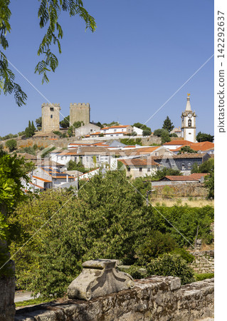 Castle of Pinhel with town, Guarda, Centro, Portugal Castle of Pinhel with town, Guarda, Centro, Portugal 142292637