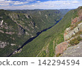Aerial view at Acropole des Draveurs,  Park of Hautes-Gorges-de-la-Riviere-Malbaie, Quebec, Canada 142294594
