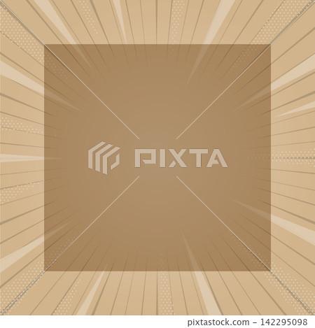 Autumn promotional background material with beige radial pattern and frame with copy space. Autumn promotional background material with beige radial pattern and frame with copy space. 142295098