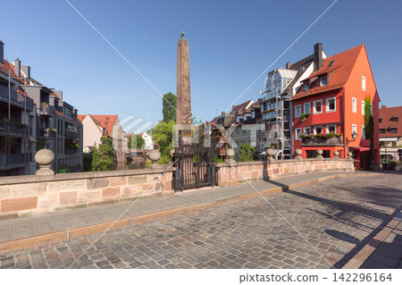 Historic Monument and Riverside Architecture in Nuremberg, Germany Historic Monument and Riverside Architecture in Nuremberg, Germany 142296164