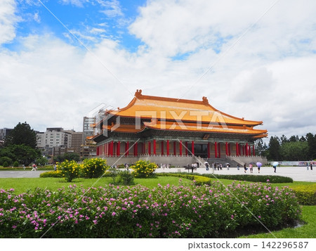 Chiang Kai-shek Memorial Hall, a historical building in Taipei. Chiang Kai-shek Memorial Hall, a historical building in Taipei. 142296587