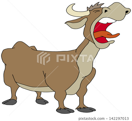 Hand-drawn animal illustration ☆ Fierce bull Hand-drawn animal illustration ☆ Fierce bull 142297013