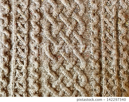 Patterned knit background texture Patterned knit background texture 142297340