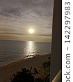 Sunset from a window in Yomitan, Okinawa Prefecture, around 7 PM on July 1st. 142297983