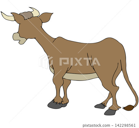 Hand-drawn animal illustration ☆ Fierce bull Hand-drawn animal illustration ☆ Fierce bull 142298561