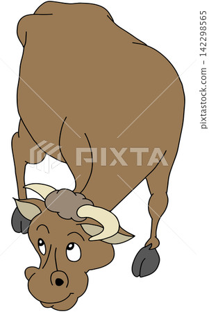 Hand-drawn animal illustration ☆ Fierce bull Hand-drawn animal illustration ☆ Fierce bull 142298565