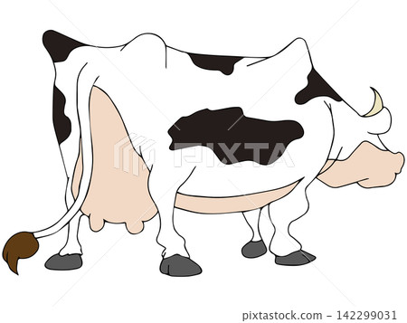 手繪動物插畫 ☆ 乳牛 手繪動物插畫 ☆ 乳牛 142299031