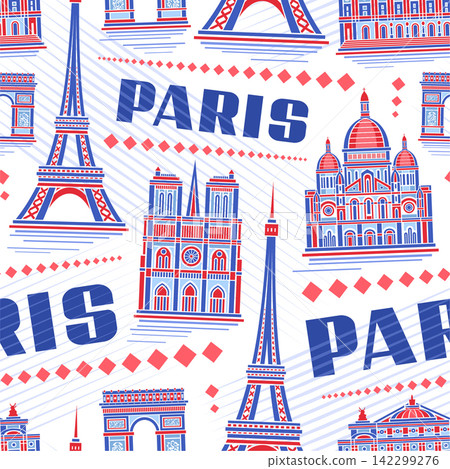 Vector Paris Seamless Pattern Vector Paris Seamless Pattern 142299276
