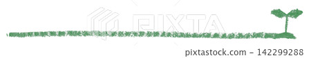 Crayon-drawn leaf design line art 2 Crayon-drawn leaf design line art 2 142299288