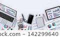 Business data printed documents and business tools 142299640