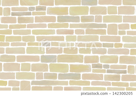 Watercolor illustration of a stone wall background (warm gray) Watercolor illustration of a stone wall background (warm gray) 142300205