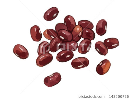 A mouthwatering illustration of red beans A mouthwatering illustration of red beans 142300726