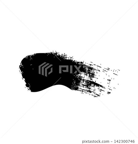 black brush stroke illustration forming a stylized lightning bolt or abstract energetic symbol black brush stroke illustration forming a stylized lightning bolt or abstract energetic symbol 142300746