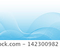 Blue abstract wavy line background material 09 142300982