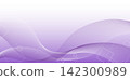 Purple abstract wave line banner background material 10 142300989