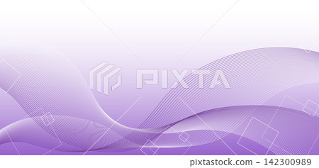 Purple abstract wave line banner background material 10 Purple abstract wave line banner background material 10 142300989