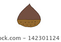 Simple chestnut illustration 142301124