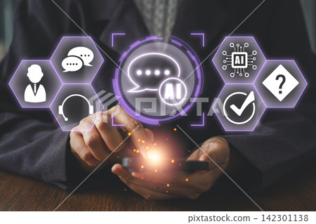 Innovative Customer Support Concept with AI Technology and Digital Communication Tools for Enhanced User Experience Innovative Customer Support Concept with AI Technology and Digital Communication Tools for Enhanced User Experience 142301138
